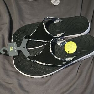 Trek Gear Black and White Sandals